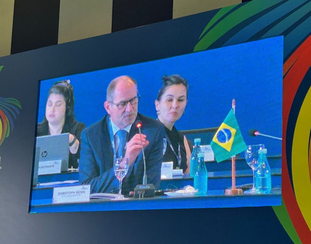 Christoph Benn gives Debt to Health (D2H) Keynote at G20 in Brasilia