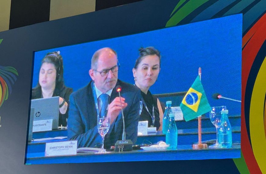 Christoph Benn gives Debt to Health (D2H) Keynote at G20 in Brasilia