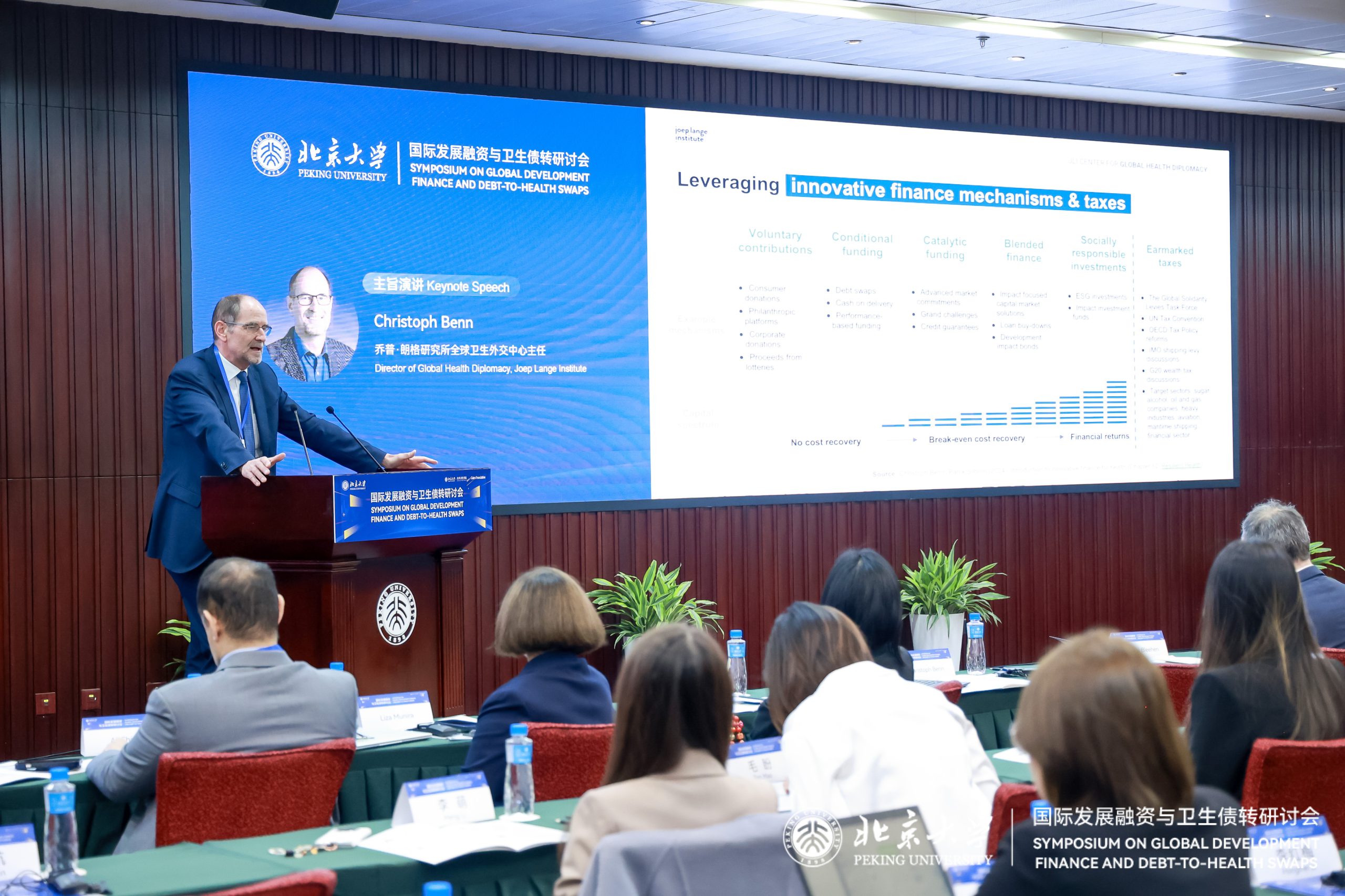 Christoph Benn in China for Peking University’s Symposium on Global Development Finance and Debt-to-Health (D2H) Swaps